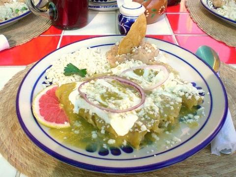Rick BaylessEnchiladas Suizas (Creamy Chicken Enchiladas with Melted  Cheese) - Rick Bayless